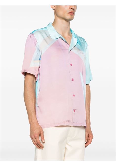 Camicia con stampa grafica in rosa di BLUE SKY INN - uomo BLUE SKY INN | BS2304SH099PKH